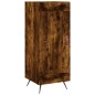 vidaXL Credenza Rovere Fumo 34,5x34x180 cm in Legno Multistrato