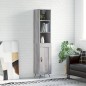 vidaXL Credenza Grigio Sonoma 34,5x34x180 cm in Legno Multistrato vidaXL Credenza Grigio Sonoma 34,5x34x180 cm in Legno Multistrato
