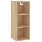vidaXL Credenza Rovere Sonoma 34,5x34x180 cm in Legno Multistrato vidaXL Credenza Rovere Sonoma 34,5x34x180 cm in Legno Multistrato