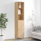 vidaXL Credenza Rovere Sonoma 34,5x34x180 cm in Legno Multistrato vidaXL Credenza Rovere Sonoma 34,5x34x180 cm in Legno Multistrato