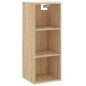 vidaXL Credenza Rovere Sonoma 34,5x34x180 cm in Legno Multistrato vidaXL Credenza Rovere Sonoma 34,5x34x180 cm in Legno Multistrato