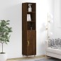 vidaXL Credenza Rovere Marrone 34,5x34x180 cm in Legno Multistrato vidaXL Credenza Rovere Marrone 34,5x34x180 cm in Legno Multistrato