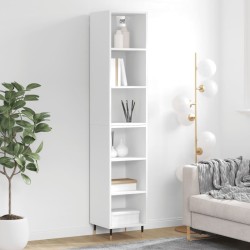 vidaXL Credenza Bianca 34,5x32,5x180 cm in Legno Multistrato