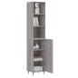 vidaXL Credenza Grigio Sonoma 34,5x34x180 cm in Legno Multistrato