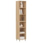 vidaXL Credenza Rovere Sonoma 34,5x32,5x180 cm in Legno Multistrato vidaXL Credenza Rovere Sonoma 34,5x32,5x180 cm in Legno Multistrato