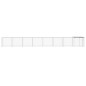 vidaXL Gabbia Polli Tetto Grigio Chiaro 803x98x90 cm Acciaio Zincato