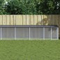 vidaXL Gabbia Polli con Tetto Antracite 803x98x90 cm Acciaio Zincato vidaXL Gabbia Polli con Tetto Antracite 803x98x90 cm Acciaio Zincato