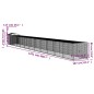 vidaXL Pollaio Area Corsa Grigio Chiaro 117x1221x123cm Acciaio Zincato vidaXL Pollaio Area Corsa Grigio Chiaro 117x1221x123cm Acciaio Zincato
