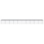 vidaXL Gabbia Polli con Tetto Antracite 1003x98x90 cm Acciaio Zincato vidaXL Gabbia Polli con Tetto Antracite 1003x98x90 cm Acciaio Zincato