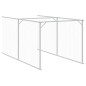 vidaXL Casetta Cani Corsa Grigio Chiaro 110x1221x110cm Acciaio Zincato
