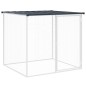 vidaXL Gabbia Polli con Tetto Antracite 1003x98x90 cm Acciaio Zincato vidaXL Gabbia Polli con Tetto Antracite 1003x98x90 cm Acciaio Zincato