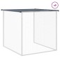 vidaXL Gabbia Polli con Tetto Antracite 1003x98x90 cm Acciaio Zincato vidaXL Gabbia Polli con Tetto Antracite 1003x98x90 cm Acciaio Zincato