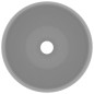 Lavandino Lusso Rotondo Grigio Chiaro Opaco 40x15cm in Ceramica Lavandino Lusso Rotondo Grigio Chiaro Opaco 40x15cm in Ceramica