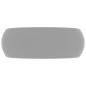 Lavandino Lusso Rotondo Grigio Chiaro Opaco 40x15cm in Ceramica Lavandino Lusso Rotondo Grigio Chiaro Opaco 40x15cm in Ceramica