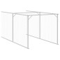 vidaXL Casetta Cani con Corsa Antracite 110x1221x110cm Acciaio Zincato