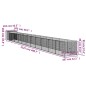 vidaXL Casetta Cani con Corsa Antracite 110x1221x110cm Acciaio Zincato