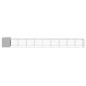 vidaXL Pollaio Area Corsa Grigio Chiaro 110x1017x110cm Acciaio Zincato vidaXL Pollaio Area Corsa Grigio Chiaro 110x1017x110cm Acciaio Zincato