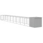 vidaXL Pollaio Area Corsa Grigio Chiaro 110x1017x110cm Acciaio Zincato vidaXL Pollaio Area Corsa Grigio Chiaro 110x1017x110cm Acciaio Zincato