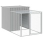 vidaXL Pollaio Area Corsa Grigio Chiaro 110x1017x110cm Acciaio Zincato vidaXL Pollaio Area Corsa Grigio Chiaro 110x1017x110cm Acciaio Zincato