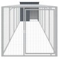 vidaXL Pollaio con Area Corsa Antracite 110x609x110 cm Acciaio Zincato vidaXL Pollaio con Area Corsa Antracite 110x609x110 cm Acciaio Zincato