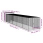 vidaXL Pollaio con Area Corsa Antracite 110x609x110 cm Acciaio Zincato vidaXL Pollaio con Area Corsa Antracite 110x609x110 cm Acciaio Zincato