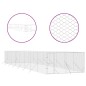 vidaXL Cuccia per Cani da Esterno Argento 4x16x2 m in Acciaio Zincato vidaXL Cuccia per Cani da Esterno Argento 4x16x2 m in Acciaio Zincato