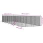 vidaXL Cuccia per Cani da Esterno Argento 4x16x2 m in Acciaio Zincato vidaXL Cuccia per Cani da Esterno Argento 4x16x2 m in Acciaio Zincato