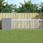 vidaXL Pollaio Area Corsa Grigio Chiaro 110x1221x110cm Acciaio Zincato vidaXL Pollaio Area Corsa Grigio Chiaro 110x1221x110cm Acciaio Zincato