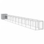 vidaXL Pollaio Area Corsa Grigio Chiaro 110x1221x110cm Acciaio Zincato vidaXL Pollaio Area Corsa Grigio Chiaro 110x1221x110cm Acciaio Zincato