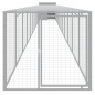 vidaXL Pollaio Area Corsa Grigio Chiaro 110x1221x110cm Acciaio Zincato vidaXL Pollaio Area Corsa Grigio Chiaro 110x1221x110cm Acciaio Zincato