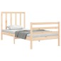 vidaXL Giroletto senza Materasso 90x200 cm in Legno Massello di Pino vidaXL Giroletto senza Materasso 90x200 cm in Legno Massello di Pino