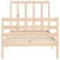 vidaXL Giroletto senza Materasso 90x200 cm in Legno Massello di Pino vidaXL Giroletto senza Materasso 90x200 cm in Legno Massello di Pino