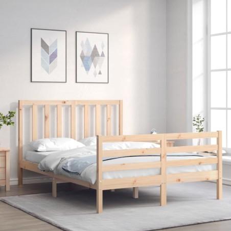 vidaXL Giroletto senza Materasso 120x200 cm in Legno Massello di Pino