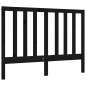 vidaXL Giroletto con Testiera Nero 140x190 cm in Legno Massello vidaXL Giroletto con Testiera Nero 140x190 cm in Legno Massello