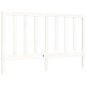 vidaXL Giroletto con Testiera Bianco 160x200 cm Legno Massello vidaXL Giroletto con Testiera Bianco 160x200 cm Legno Massello