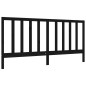 vidaXL Giroletto con Testiera Nero 6FT Super King in Legno Massello vidaXL Giroletto con Testiera Nero 6FT Super King in Legno Massello