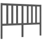 vidaXL Giroletto con Testiera Grigio 4FT6 Double in Legno Massello vidaXL Giroletto con Testiera Grigio 4FT6 Double in Legno Massello