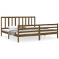 vidaXL Giroletto con Testiera Miele 6FT Super King in Legno Massello vidaXL Giroletto con Testiera Miele 6FT Super King in Legno Massello