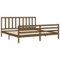 vidaXL Giroletto con Testiera Miele 6FT Super King in Legno Massello vidaXL Giroletto con Testiera Miele 6FT Super King in Legno Massello