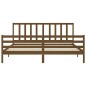 vidaXL Giroletto con Testiera Miele 6FT Super King in Legno Massello vidaXL Giroletto con Testiera Miele 6FT Super King in Legno Massello