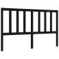 vidaXL Giroletto con Testiera Nero 5FT King Size in Legno Massello vidaXL Giroletto con Testiera Nero 5FT King Size in Legno Massello