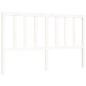 vidaXL Giroletto con Testiera Bianco 160x200 cm Legno Massello vidaXL Giroletto con Testiera Bianco 160x200 cm Legno Massello