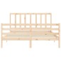 vidaXL Giroletto con Testiera 160x200 cm in Legno Massello