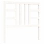 vidaXL Giroletto con Testiera Bianco 90x200 cm in Legno Massello vidaXL Giroletto con Testiera Bianco 90x200 cm in Legno Massello
