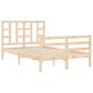 vidaXL Giroletto con Testiera Small Double in Legno Massello vidaXL Giroletto con Testiera Small Double in Legno Massello