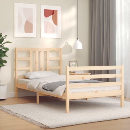 vidaXL Giroletto senza Materasso 100x200 cm in Legno Massello di Pino