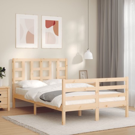 vidaXL Giroletto con Testiera 120x200 cm in Legno Massello