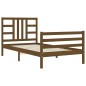 vidaXL Giroletto con Testiera Miele 100x200 cm in Legno Massello vidaXL Giroletto con Testiera Miele 100x200 cm in Legno Massello