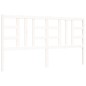 vidaXL Giroletto con Testiera Bianco 6FT Super King in Legno Massello vidaXL Giroletto con Testiera Bianco 6FT Super King in Legno Massello