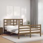 vidaXL Giroletto con Testiera Miele 5FT King Size in Legno Massello